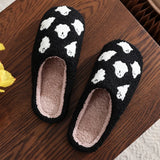 Roomtery Spooky Ghost Soft Plush House Slippers, view 2