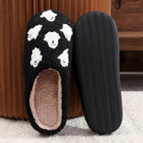 Roomtery Spooky Ghost Soft Plush House Slippers, view 3