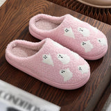 Roomtery Spooky Ghost Soft Plush House Slippers, view 6