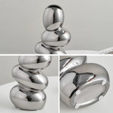 Roomtery Staked Stones Modern Ceramic Vase, view 6
