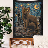 Roomtery Starry Night Cat Tapestry, view 3