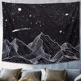 Roomtery Starry Night Mountains Tapestry, view 3