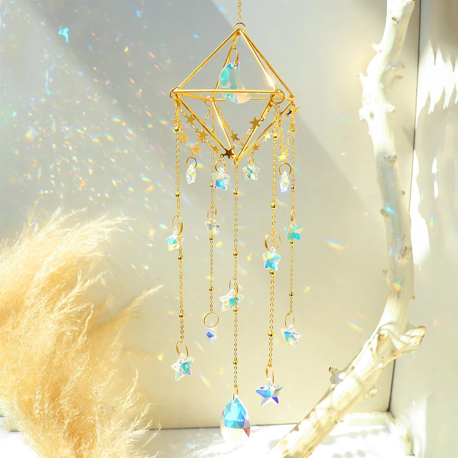 Roomtery Stars & Moon Crystal Suncatcher