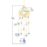 Roomtery Stars & Moon Crystal Suncatcher, view 4