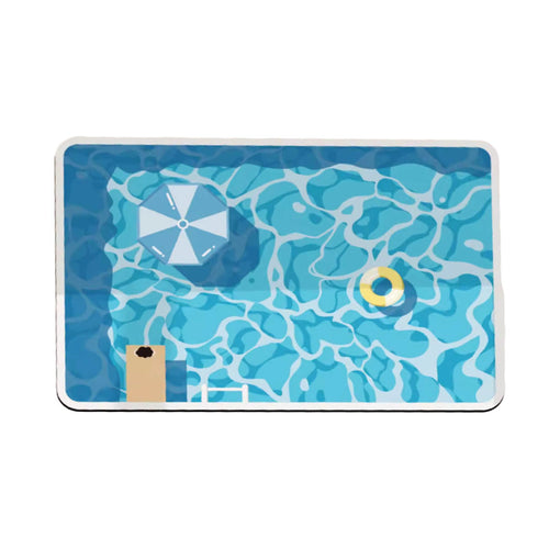 Roomtery Summer Pool Rubber Bath Mat