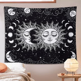 Roomtery Sun and Moon Night Clouds Tapestry, view 2