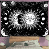 Roomtery Sun and Moon Night Clouds Tapestry, view 3