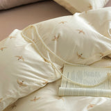 Roomtery Swallow Bird Print Cotton Bedding Set, view 6