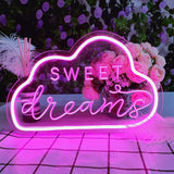 Roomtery Sweet Dreams Cloud Neon Sign, view 4