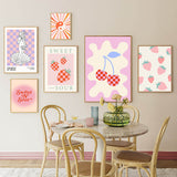 Roomtery Sweet N' Sour Checkered Canvas Posters, view 3