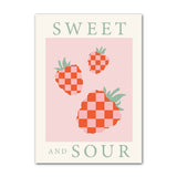 Roomtery Sweet N' Sour Checkered Canvas Posters, view 4