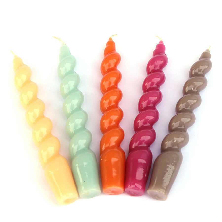 Roomtery Swirled Glossy Candle (2 Pack)