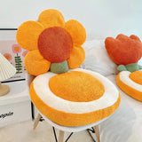 Roomtery Terry Flowers Plush Seat Cushion, view 3