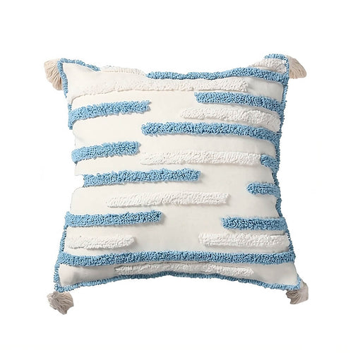 Roomtery Textured Tufted Stripe Throw Pillow Cover