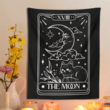 Roomtery The Moon Cat Tarot Tapestry, view 3