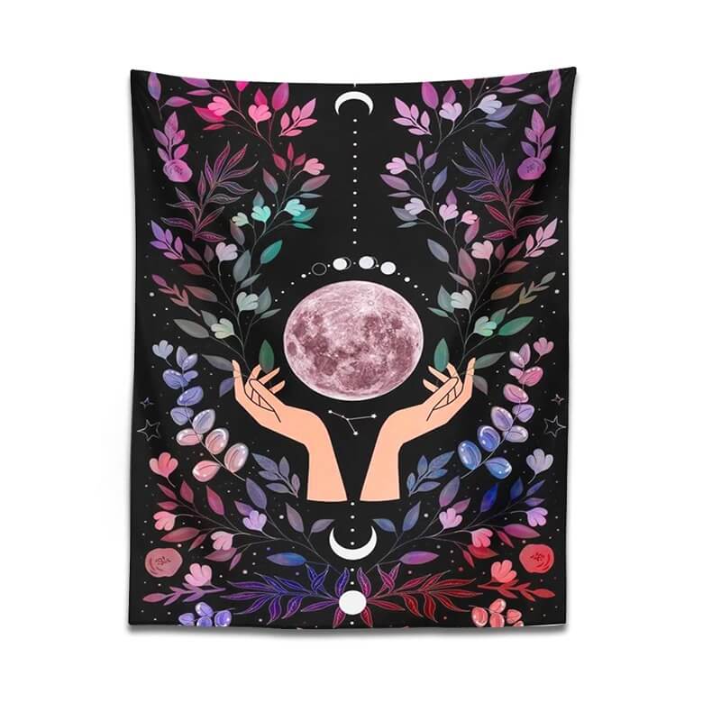 Roomtery The Moon in the Hands Tapestry