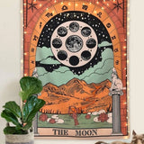 Roomtery "The Moon" Tarot Colored Tapestry, view 2