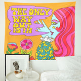 Roomtery The Only Way Out Tapestry, view 2