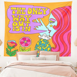 Roomtery The Only Way Out Tapestry, view 3