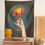 Roomtery The Red Flower Tapestry, view 2