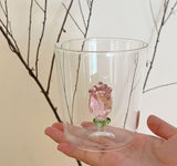 Roomtery The Rosebud Glass Cup, view 2