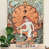Roomtery "The Star" Tarot Colored Tapestry, view 2