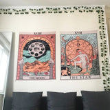 Roomtery "The Star" Tarot Colored Tapestry, view 3