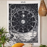 Roomtery "The Star" Tarot Monochrome Tapestry, view 3