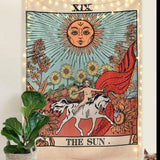 Roomtery "The Sun" Tarot Colored Tapestry, view 2