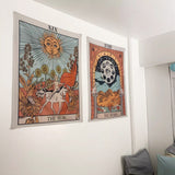 Roomtery "The Sun" Tarot Colored Tapestry, view 3