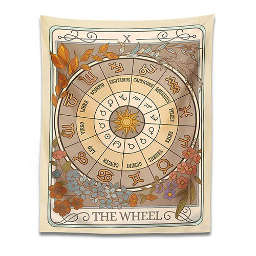 Roomtery The Zodiac Wheel Tarot Tapestry