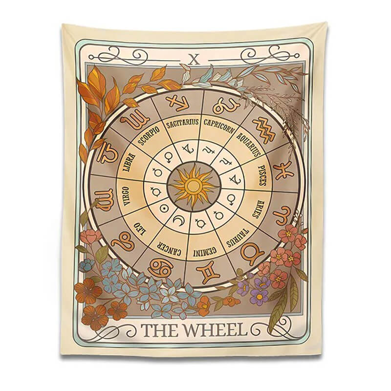 Roomtery The Zodiac Wheel Tarot Tapestry