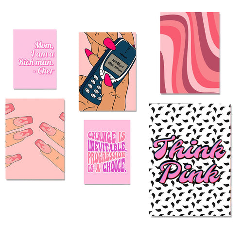Roomtery Think Pink Canvas Posters
