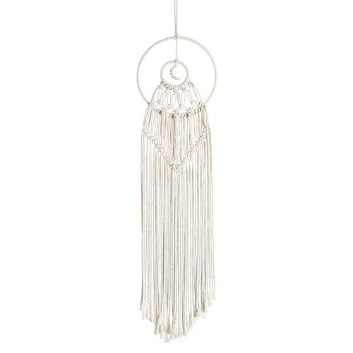 Roomtery Tiny Moon Macrame Dreamcatcher