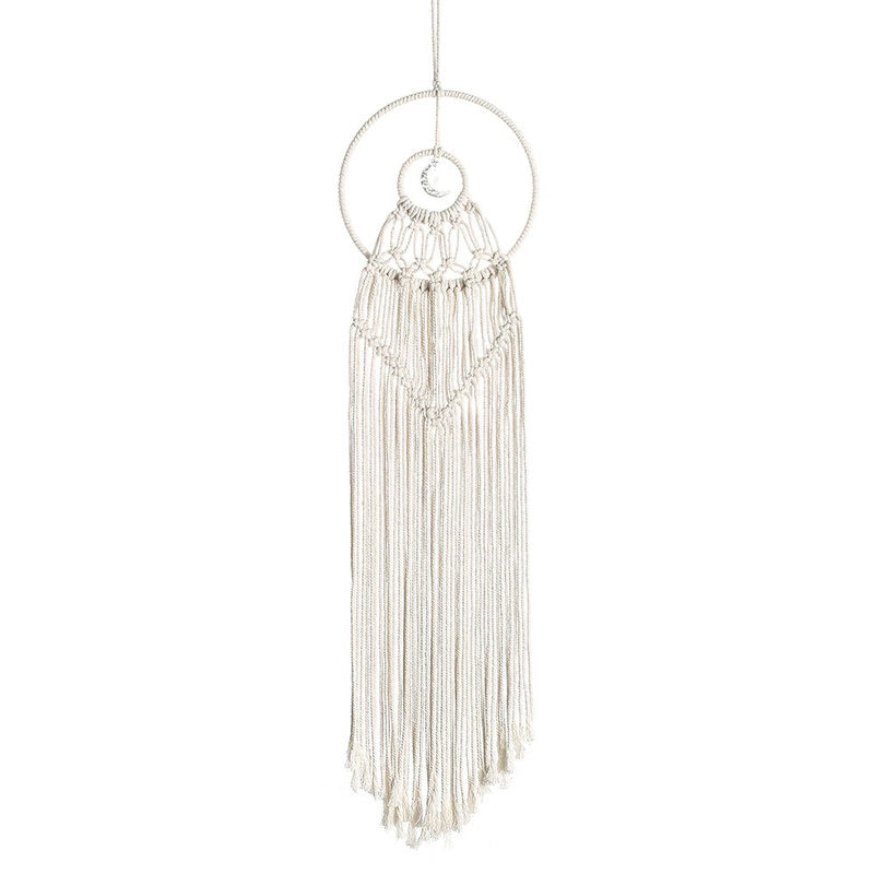 Roomtery Tiny Moon Macrame Dreamcatcher