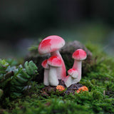 Roomtery Tiny Mushrooms Figurine, view 4