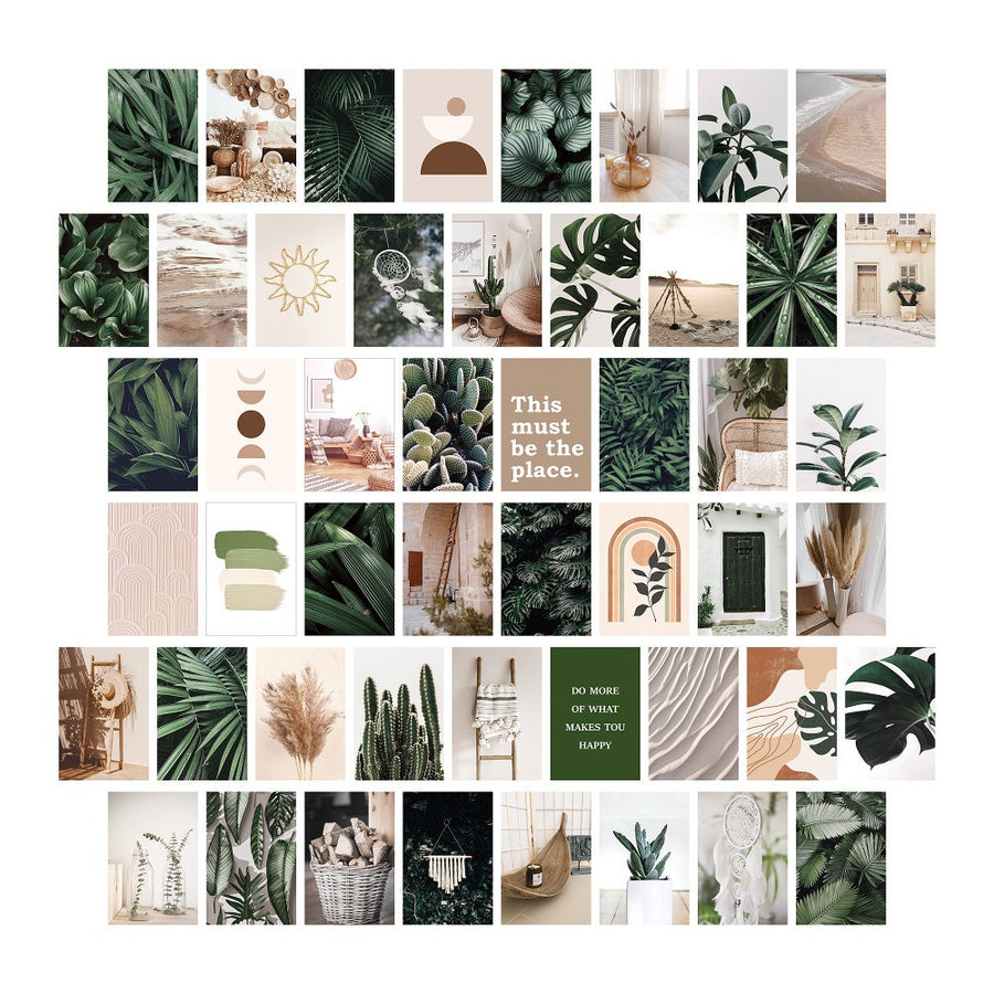 Roomtery Tropical Boho Wall Collage Cards