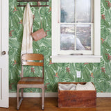 Roomtery Tropical Leaves Pattern Removable Wallpaper, view 4