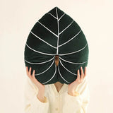 Roomtery Tropical Leaves Plush Cushion, view 4