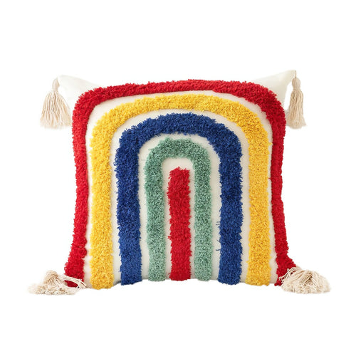 Roomtery Tufted Rainbow Cushion Cover