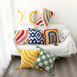 Roomtery Tufted Rainbow Cushion Cover, view 2