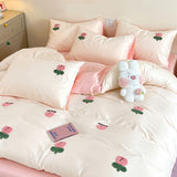 Roomtery Tulip Flower Embroidered Bedding Set, view 3