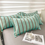 Roomtery Turquoise Striped Bedding Set, view 3