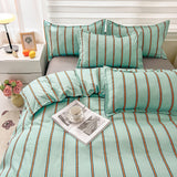 Roomtery Turquoise Striped Bedding Set, view 5