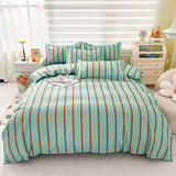 Roomtery Turquoise Striped Bedding Set, view 6