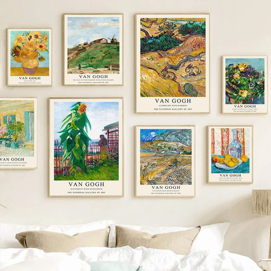 Roomtery Van Gogh Art Gallery Wall Canvas Posters