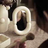 Roomtery Vanilla Girl Ceramic Makeup Mirror, view 3