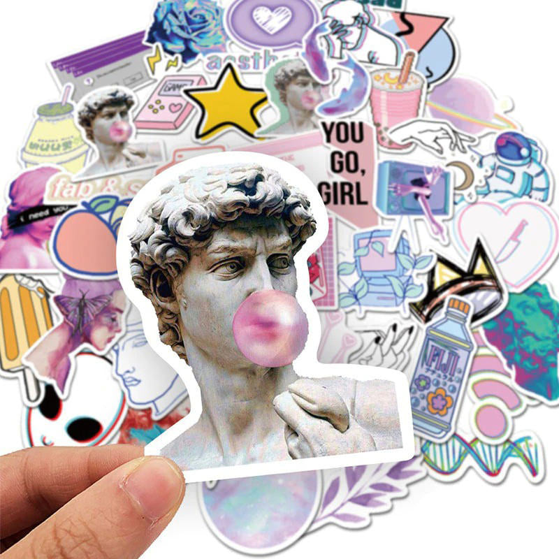 Roomtery Vaporwave David Sticker Pack