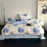 Roomtery Vintage Butterflies Y2K Aesthetic Bedding Set, view 3