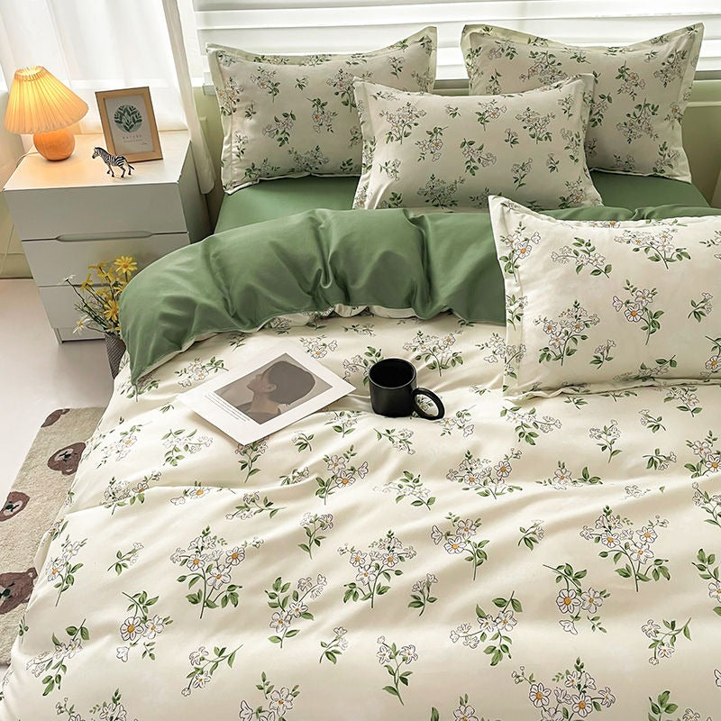 Roomtery Vintage Chamomile Flower Bedding Set